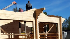 houses from glued laminated timber